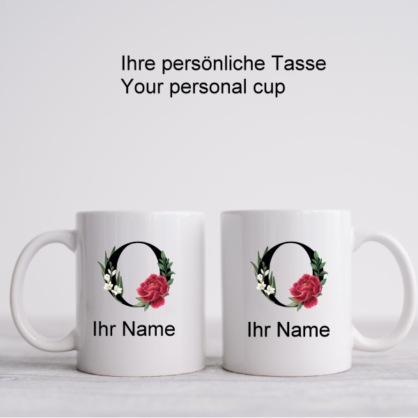 Letter O Monogram Mug
